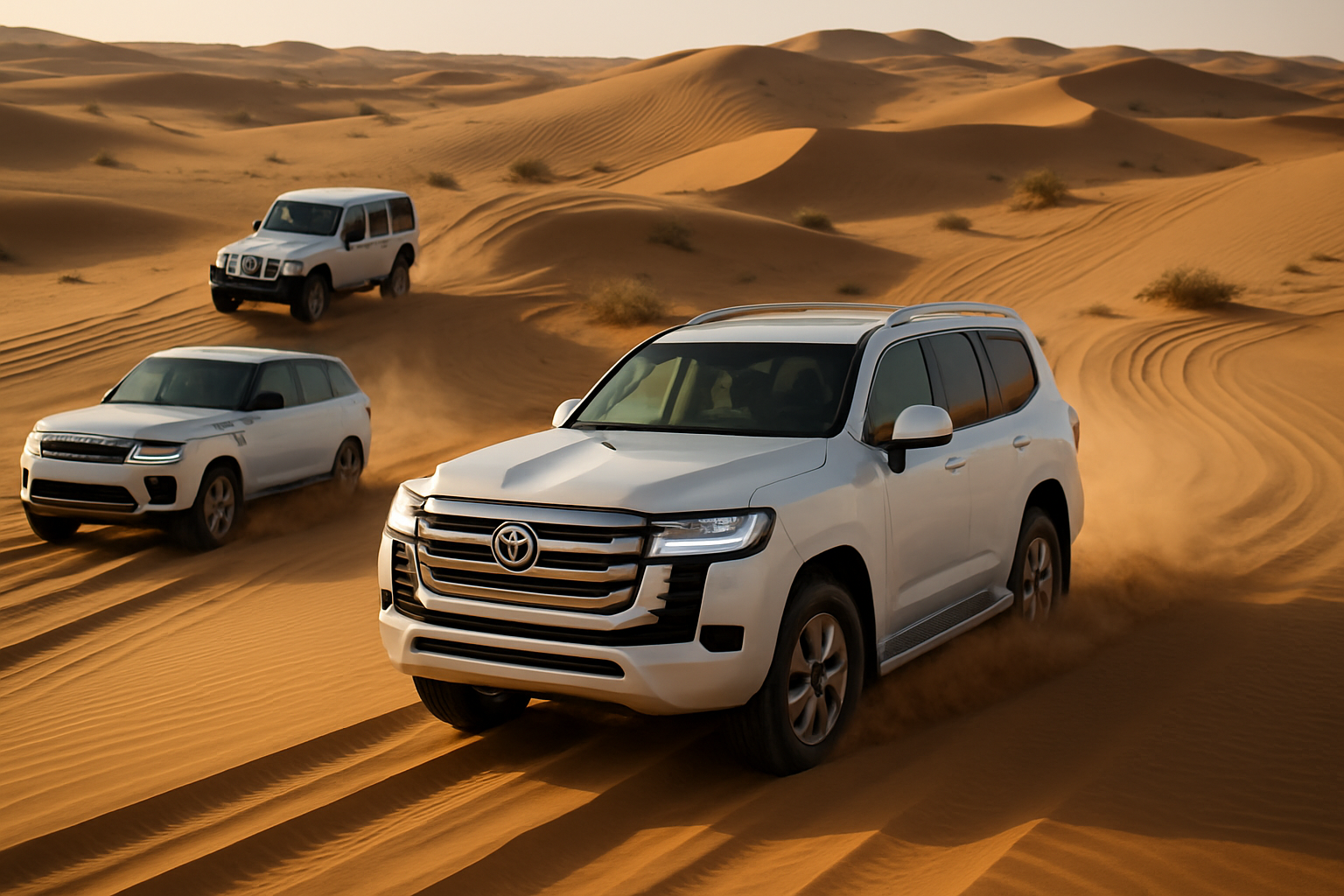 Adventurous desert safari in Dubai with luxury vehicles